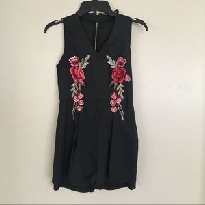 Rose Floral Romper